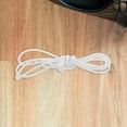 thumbnail image 4 of LULULION Round Waxed Boot Laces White Cotton Easy to Thread for Tying, 4 of 7