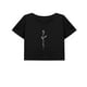 thumbnail image 1 of Camiseta corta casual de verano con estilo clásico para mujer con cuello redondo para acampar L, 1 of 7