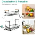 thumbnail image 3 of Auto Beyond 2 Tier Fruit Basket for Kitchen Counter , Large Fruit Basket Rack, Fruit and Vegetable Storage Fruit Rack for Produce Snack Onion Bread, 3 of 5