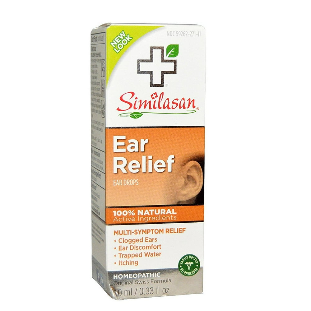 Ear Relief Ear Drops - 10 ml, The sensation of clogged, full, and