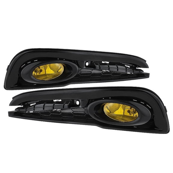 Spyder Honda Civic 2013-2015 4dr OEM Fog Light W/Switch - Yellow