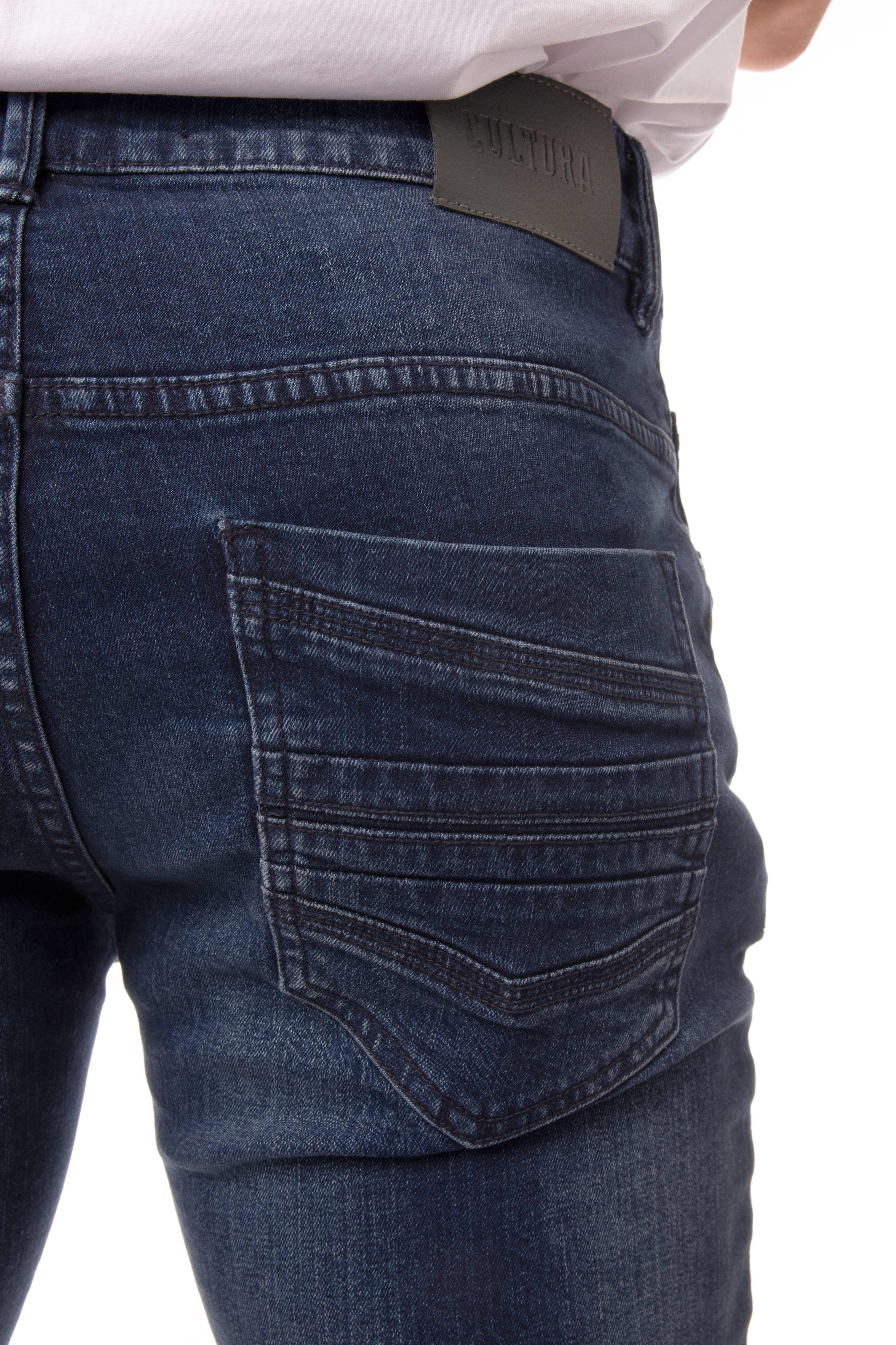 CULTURA Men's Washed Distressed Fashion Denim Flex Comfort Slim Relaxed Skinny Fit Tapered Leg - Walmart.com