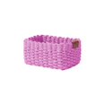 thumbnail image 2 of Woven Rope Storage Basket Wicker Baskets ,Natural Paper Rope ,Decorative Storage for Countertop Toilet Paper Basket for Toilet Bedroom Kitchen Small Baskets,Pink,9.1x6.7x4.7in M, 2 of 6