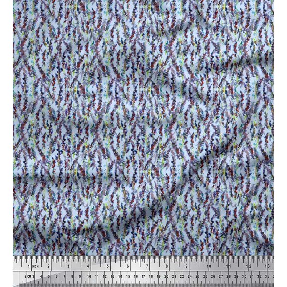 Soimoi Rayon Fabric Floral Shirting Printed Fabric 1 Yard 56 Inch Wide