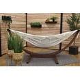 thumbnail image 4 of Vivere Hamac Double pour 2 Personnes en Coton avec Support en Pin Massif, Naturel avec Franges, 4 of 5