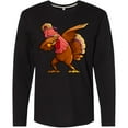 thumbnail image 3 of Inktastic Dabbing Turkey Thanksgiving Long Sleeve T-Shirt, 3 of 5