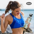 thumbnail image 6 of Bear with Hiking Bags Trees Sports Bottle with Straw Stainless Steel Water Jug Portable Thermal Cup Leak-proof 1000ML, 6 of 9