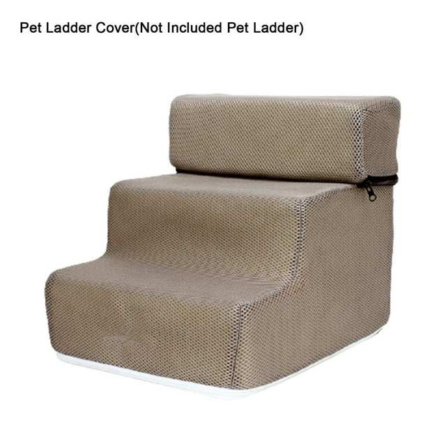 EIMELI Pet Ladder Cover Detachable Comfortable Faux Leather Non-slip Dog Ramp Stairs Case for Puppy