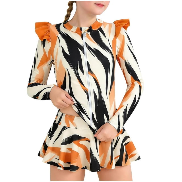 Combinaison à Manches Longues pour Femmes Combinaison Fendue Manches Longues Manches Volantes Polyester