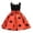 b-934Orange467, variant on MEZZALL Girls Sleeveless Polka Print A-Line Dress Casual Summer Party Wear Soft Blend Flowy Tiered Midi Length Soft Dresses