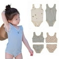 thumbnail image 4 of AJZIOJIRO Baby Toddler Girls Strap Swimsuit UPF 50+ Sun Protection Swimwear Infant Summer Bathing Suits 6M-8T, 4 of 9