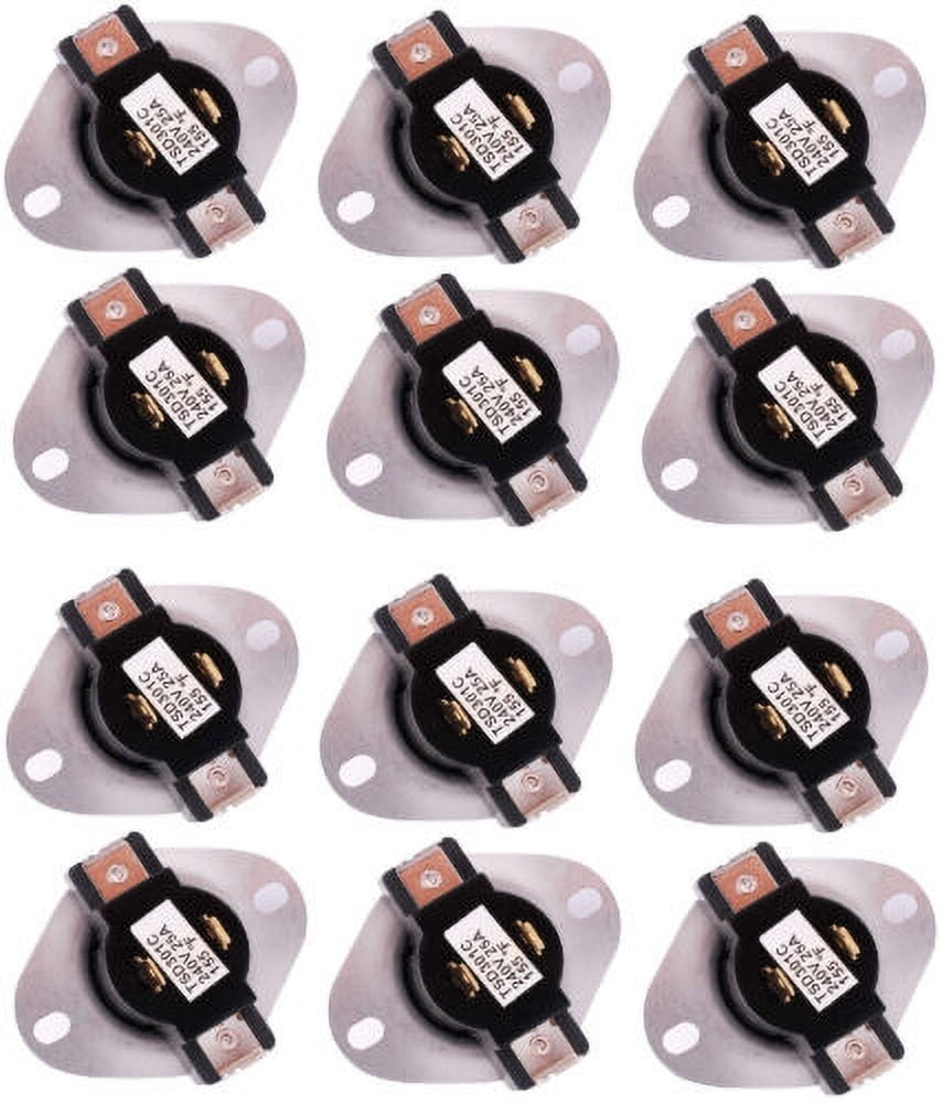 3387134 New Dryer Operating Thermostat for Whirlpool Kenmore 12 Packs