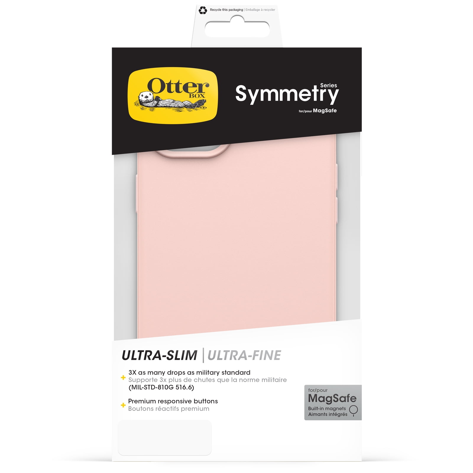 OtterBox Symmetry Series for MagSafe Case for Apple iPhone 15 Plus and iPhone 14 Plus - Ballet Shoes