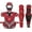 Red, variant on FORCE3 PRO GEAR Complete Game Adult Catcher's Set with Hockey Style Defender Mask | Mask & Chest Protector SEI Certified to meet NOCSAE standard