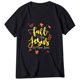 thumbnail image 1 of Camiseta de manga corta suelta con cuello redondo y estampado informal para mujer Pompotops hkajfhjk457573, 1 of 6