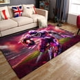 thumbnail image 3 of Washable Game Area Rug, Sports Ball Design Gaming Teen Carpet Rug Doormat, Non-Slip Low-Pile Floor Carpet for Computer Bedroom Indoor Front Entrance Living Room Office (American Football 1, 70" x 55"), 3 of 7