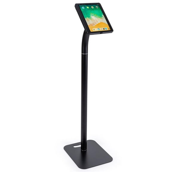 Displays2go Tablet Holder for 11" iPad Pro, Floor or Countertop — Black (IPEVRPRO11B)