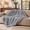 Grey, variant on U by Bedsure Electric Heated Blanket Throw Size 50" x 60" with Preheat Function, Soft Flannel Grey, Fast Heating with 6 Time Settings (Up to 10H) & 6 Heat Settings, Gifts for Grandma