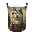 thumbnail image 2 of Cauagu Forest Maple Leaf Husky for Laundry Basket,Collapsible Organizer Basket for Storage Bin Toy Bins Gift Baskets Bedroom Clothes Children Nursery Hamper -Medium, 2 of 7