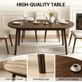 thumbnail image 2 of 63.2'' Dining Table Set,Modern Kitchen Table with 4 Upholstered Chairs,5 Piece Table Set for Dining Room,Apartment, 2 of 7