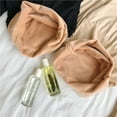 thumbnail image 2 of Becaristey 40-70kg Women Thermal Underwear Cold Weather Lady Warmer Comfortable Base Clothes Scoop Neck Basic Tops Solid Color Skin Color, 2 of 6