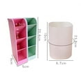 thumbnail image 5 of Grofry Pen Holder Space-saving Large Capacity Plastic Makeup Tools Organizer Box for Home 2, 5 of 8
