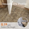 thumbnail image 3 of BERTHMEER 2'x6' Runner Rugs for Hallway Bedroom Entryway Kitchen Office Dorm Indoor,Vintage Traditional Distressed Oriental Rugs Washable Non-slip,Brown Carpets, 3 of 8