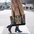 thumbnail image 4 of FORMRS Canvas Laptop Tote Bag for Women with 15.6" Computer Compartments Shoulder Handbag, Abstract Eagle, 4 of 7
