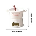 thumbnail image 2 of Ceramic Ice Cream Fondue Pot, Multi-Functional Chocolate Melting Cooker for Home Dessert Parties, 10-Ounce Capacity Appliance(B), 2 of 8