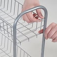 thumbnail image 3 of Household Essentials 7011 Slim Line 3-Tier Metal Storage Cart | Satin Silver, 3 of 8