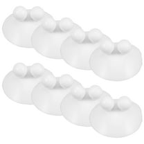 ELAYARD 8Pcs Wall Mounted Suction Cup Toothbrush Holder with Plastic Construction