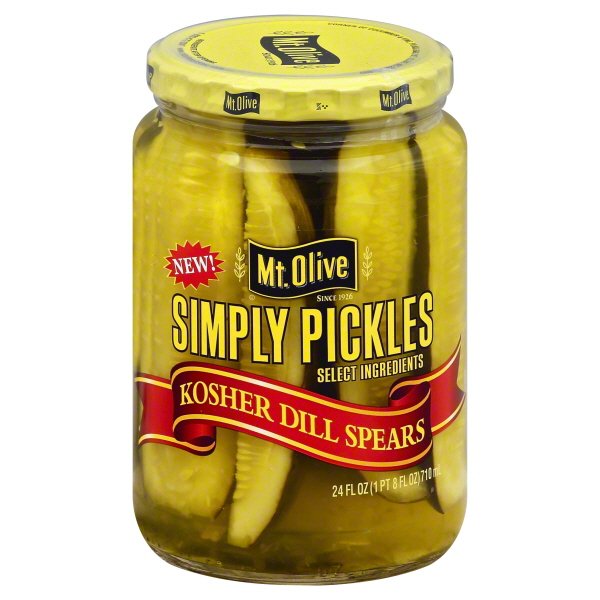 Mt. Olive Simply Pickles Kosher Dill Spears Pickles 24 fl. oz. Jar