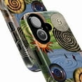 thumbnail image 2 of Spiral Collage Phone Case, Abstract Earth Tones Fossil Crop Circle Art Cover for iPhone 17 16 15 14 13 12 11 Plus Pro Max Mini, 2 of 6