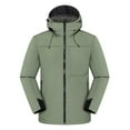 thumbnail image 1 of LOVZFMLL Jackets for Men Solid Color Outdoors Mountaineering Wearproof Warm Zipper Multi-pocket Coat Long Sleeve Jacket, 1 of 3