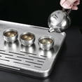 thumbnail image 6 of Pure Ti Tea Tray For Chinese Gongfu Tea Trays For Picnics Camping Home Decor, 6 of 8
