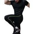 thumbnail image 7 of UKAP Mens Compression Quick Dry Shirt O-Neck Short Sleeve Casual T-Shirt Solid Color Bodybuilding Base Layer Activewear, 7 of 7