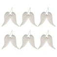 thumbnail image 3 of NUOLUX 6Pcs Angel Wings Christmas Ornaments White Foams for Friends and Family, 3 of 8