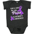 thumbnail image 3 of Inktastic Alzheimer's Awareness Find a Cure for My Papa Boys or Girls Baby Bodysuit, 3 of 5