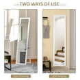 thumbnail image 4 of HOMCOM Full Length Glass Mirror, Freestanding or Wall Mounted Dress Mirror for Bedroom, Living Room, Bathroom, White, 4 of 9