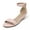 PINK/SUEDE, variant on DREAM PAIRS Women's Ingrid Ankle Strap Low Wedge Sandal