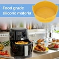 thumbnail image 4 of 2Pcs Air Friteuse Pot de Silicone avec Poignée Réutilisable Air Friteuse Doublure Résistant à la Chaleur Air Friteuse Silicone Panier 7.87inch Baki, 4 of 11