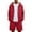 Red, variant on Mens Lightweight Windbreaker Jacket and Shorts Set, Hooded Zip Up Cargo Pockets Summer Outdoor Sportswear Suit Red M