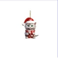 thumbnail image 1 of Regalos de Navidad de Gato Copa de Acrílico Plana Colgante de Navidad de Gato Lindo Decoración de Navidad Colgante Decoraciones de Navidad Caprichosas, 1 of 2