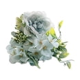 thumbnail image 2 of Ramo de rosas artificiales para decoración del hogar, boda, fiesta, color azul F, 2 of 9