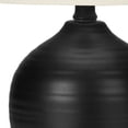 thumbnail image 5 of 17" Black Ceramic Round Table Lamp With Ivory Drum Shade, 5 of 5