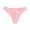 Pink, variant on frariair Thongs for Women Lace Multicolour Bowknot Hollow Out See Through Half Hip Love Button Ladies Low Seamless Underwear for Women
