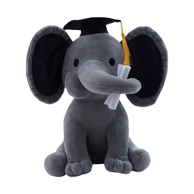 1 muñeco de peluche de graduación, elefante creativo, regalo de graduación.