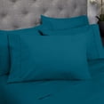 thumbnail image 1 of Sweet Home Collection 6 Piece Bed Sheets 1500 Thread Count Fine Microfiber Deep Pocket Set-EXTRA PILLOW CASES, VALUE, Full, Teal, 1 of 5