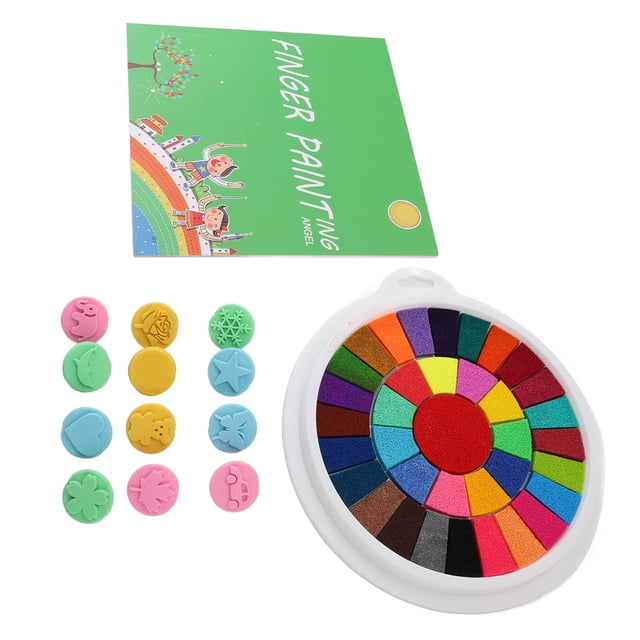 Finger Painting Kit and Book, Kids Finger Paint Kit Washable for Crafts Making