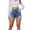 Blue, variant on Jean Shorts Womens, Women's Summer Denim Shorts Without Mid Waist Embroidered Shorts Jeans Women Plus Size Shorts Khaki S